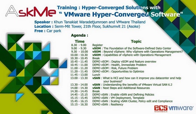 Seminar: VMware vSAN HyperConverged Infrastructure Solution (HCI)