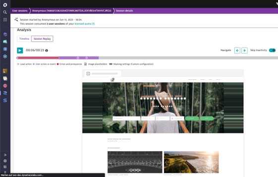 DEM-Session Replay -Dynatrace