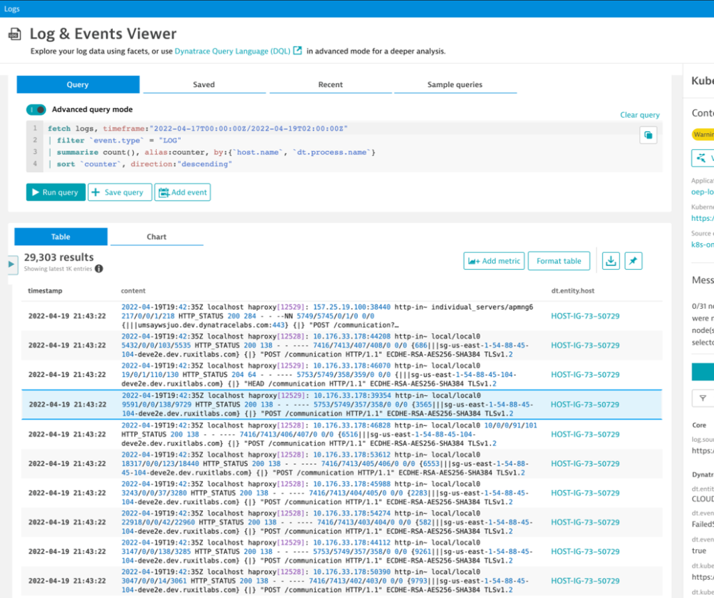 Grail - Dynatrace