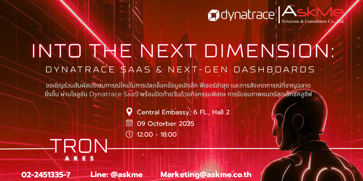 หน้าปก Into the Next Dimension: Dynatrace SaaS & Next-Gen Dashboards