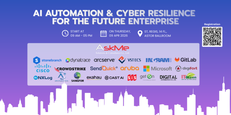 หน้าปกงานสัมมนา AI Automation & Cyber Resilience for the Future Enterprise